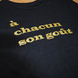 à chacun son goût graphic tee - black charcoal