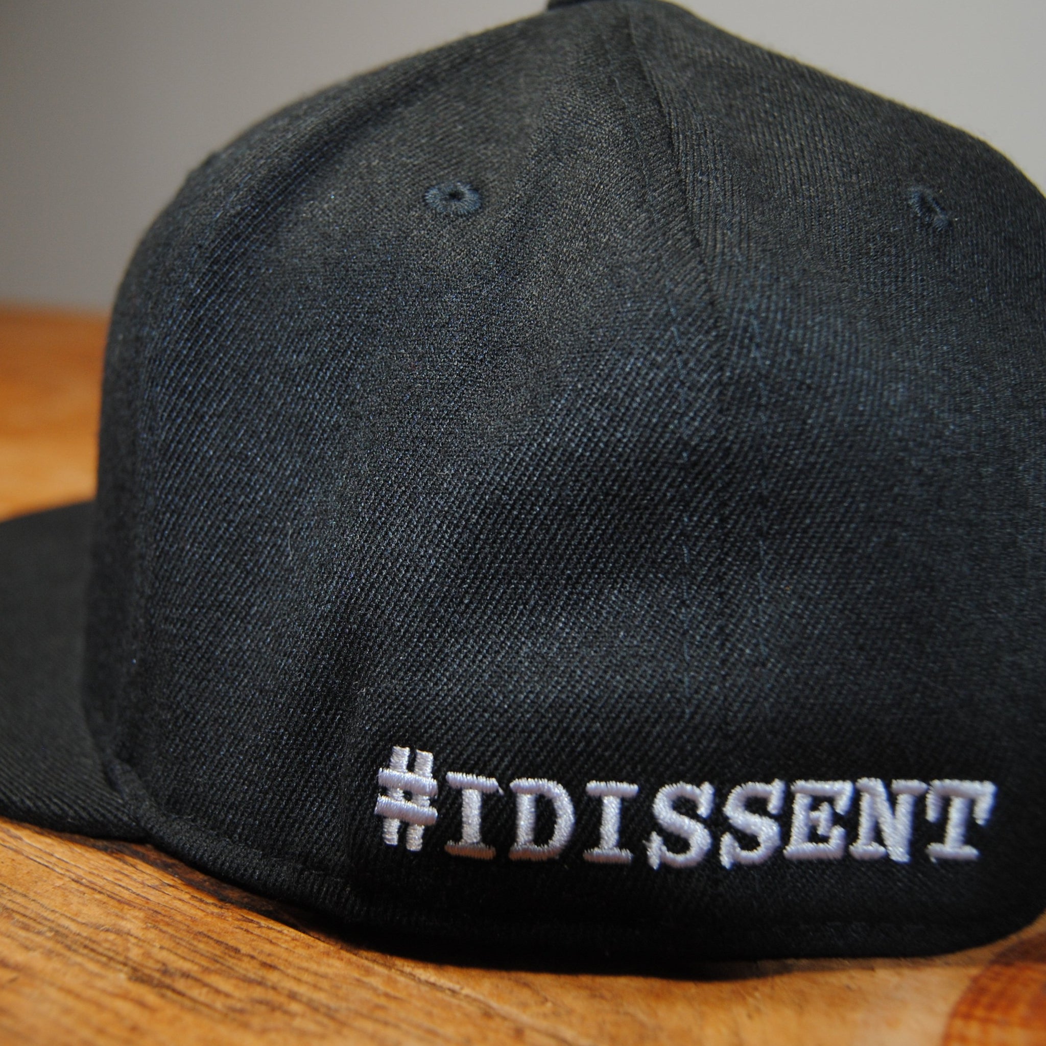 R-volt embroidered, #IDISSENT snap back hat